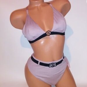 Victoria's Secret Pink and Black Bikini